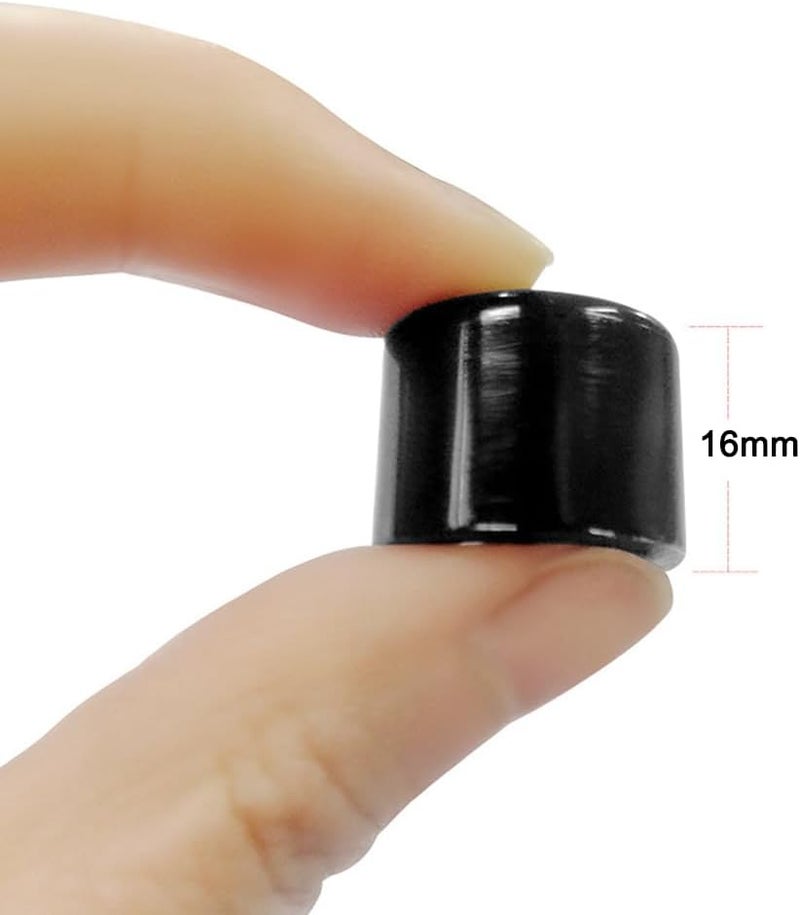 MEETOOT طقم تثبيت صدمات لوح التزلج الرباعي الأسود 8 قطع واقي حافة لوح التزلج واقي لوح التزلج بديل كوب المحور - Image 3